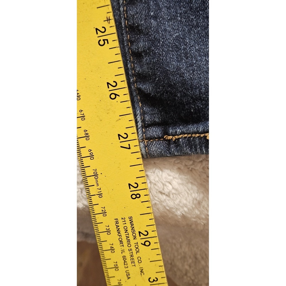 Levi's Size 18 Straight Jeans Medium Wash Blue Denim Solid Logo 5-Pocket Women's - Picture 7 of 11